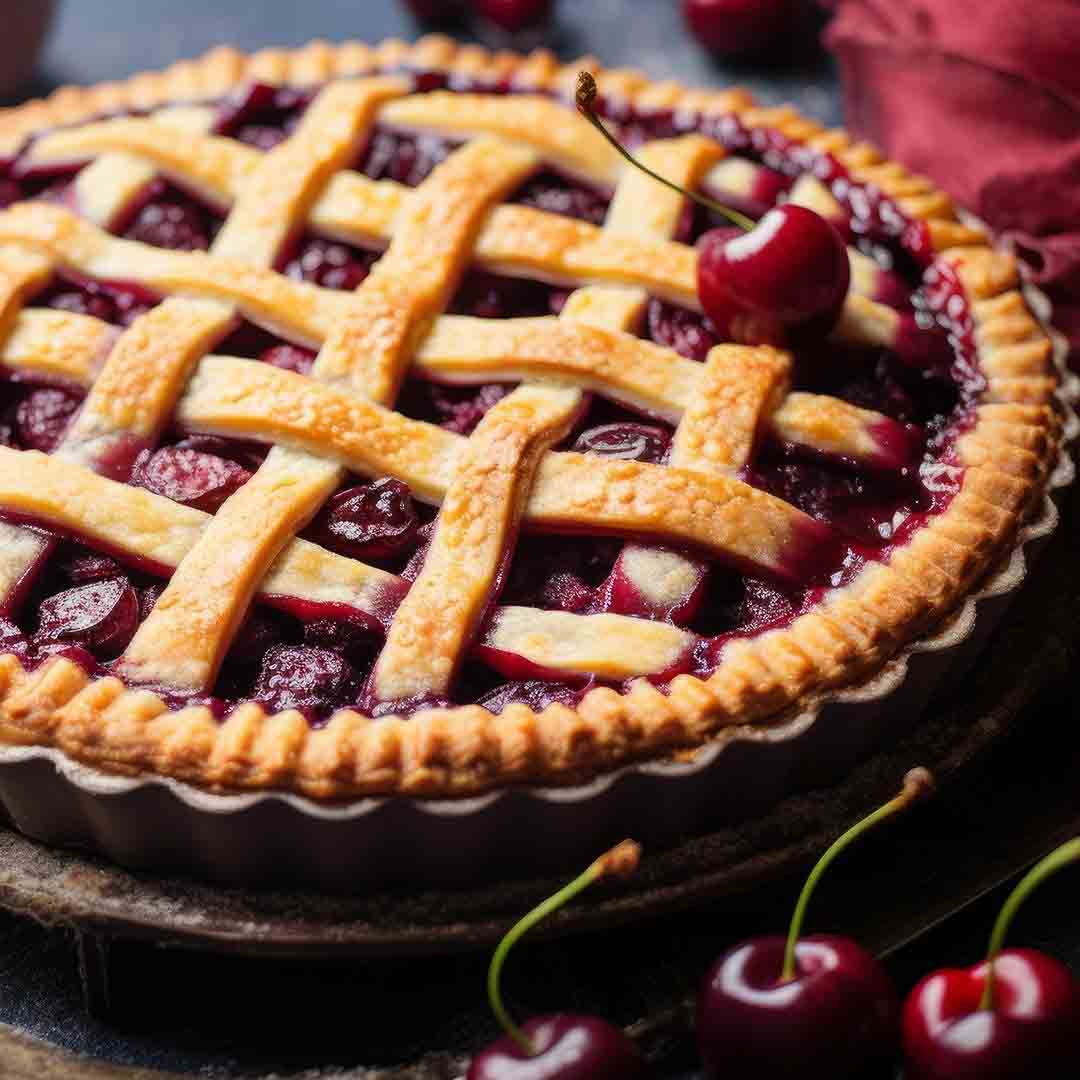 Mirepoix Cooking Class Fall Spiced Cherry Pie with Dark Rum Whipped Topping Royal Oak, Michigan