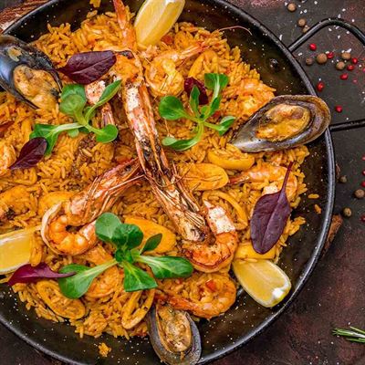 Viva Spain! Paella & Sangria