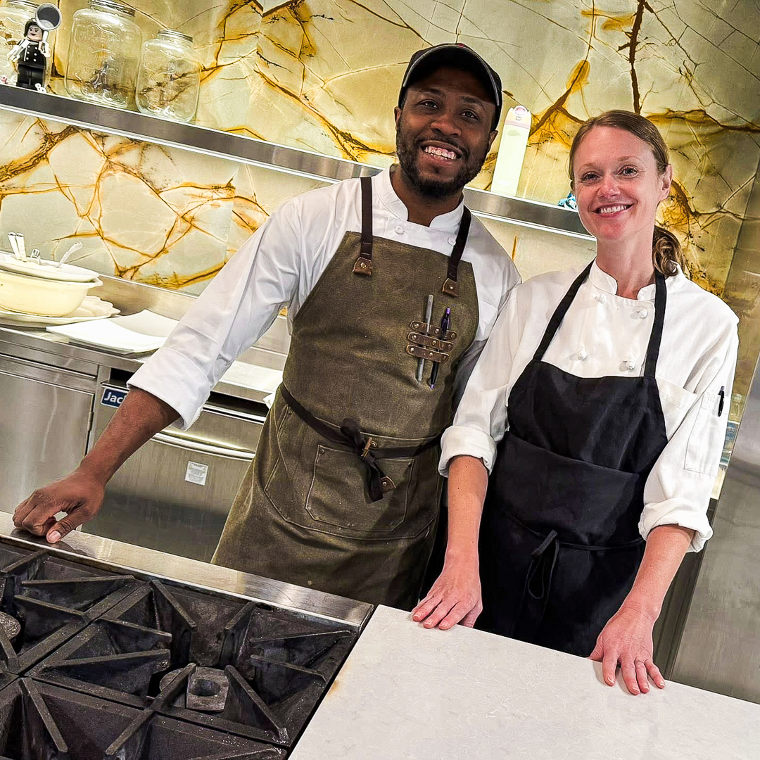 Chefs at Mirepoix above Holiday Market Royal Oak, Michigan